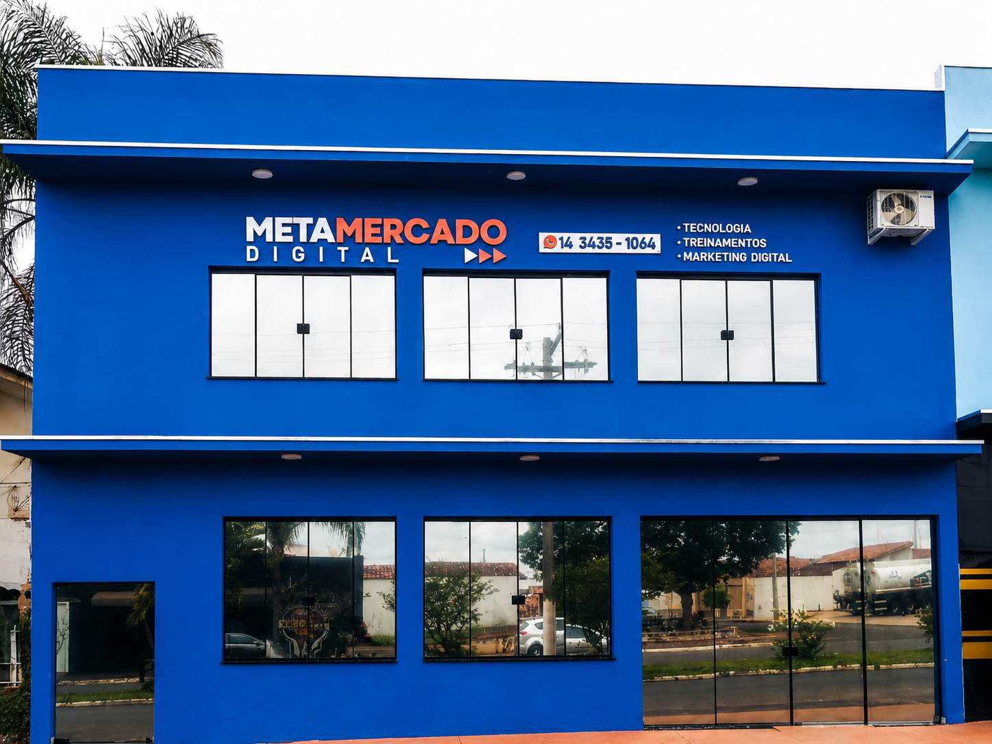 Fachada da sede da MetaMercado Digital